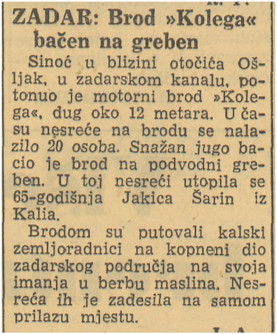 Vjesnik, 5 November 1966