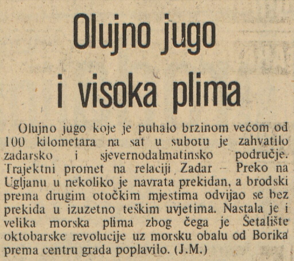 Slobodna Dalmacija, 27 October 1980