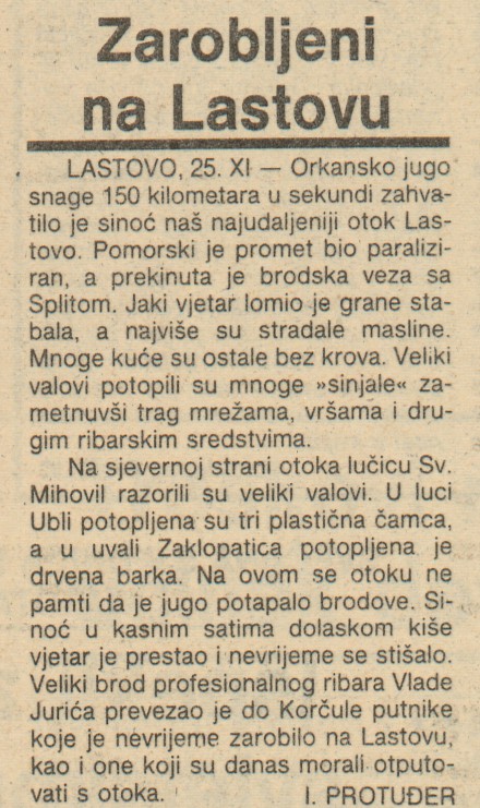 Slobodna Dalmacija, 26 November 1987