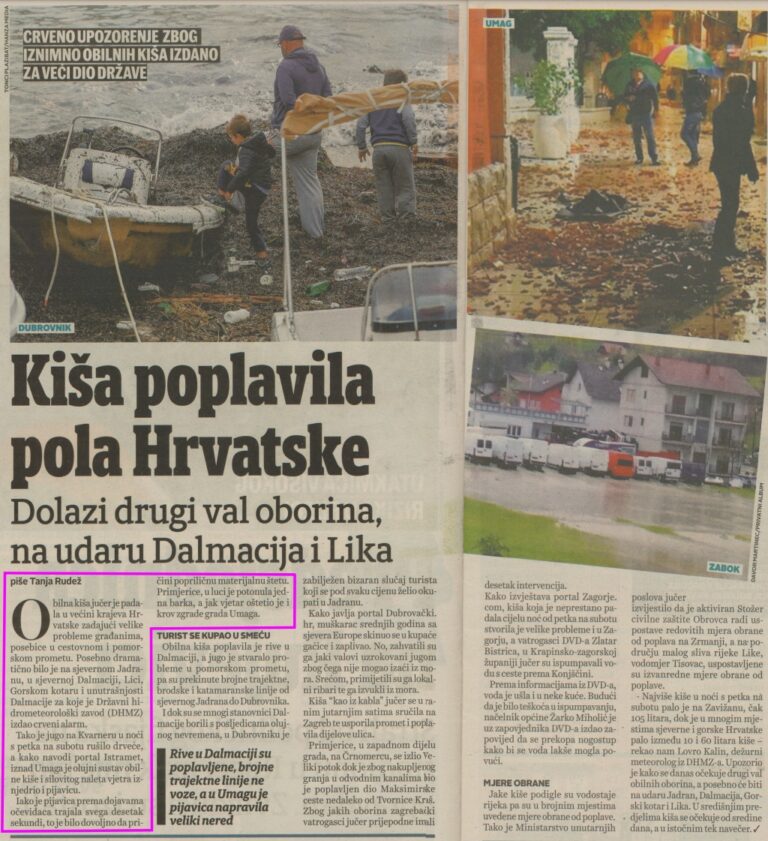 Jutarnji list, 17 November 2019